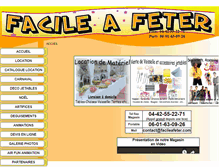 Tablet Screenshot of facileafeter.com
